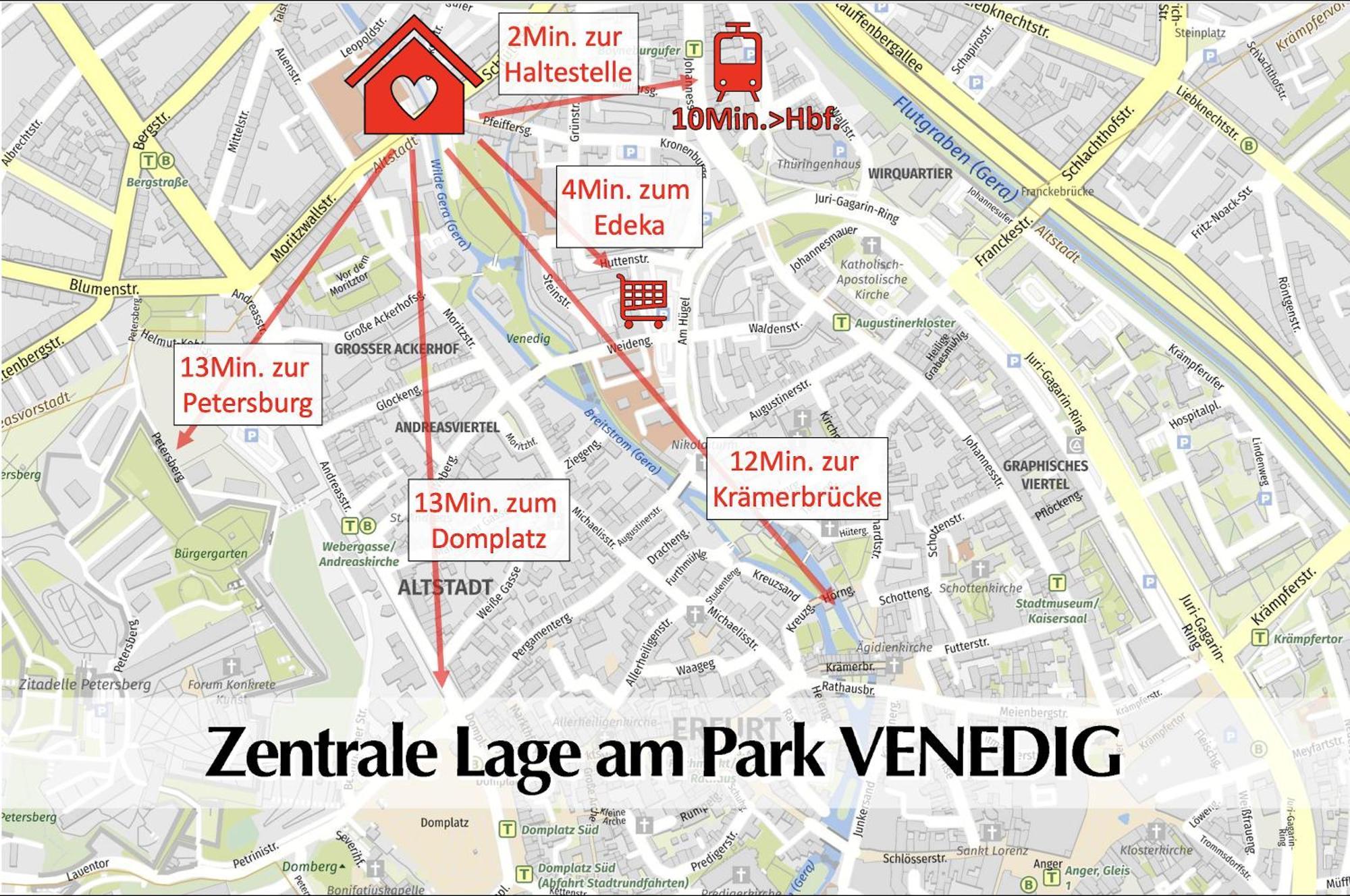 Schicke 80m2 3R Wohnung im Herzen Erfurts inkl Parkplatz Exterior foto