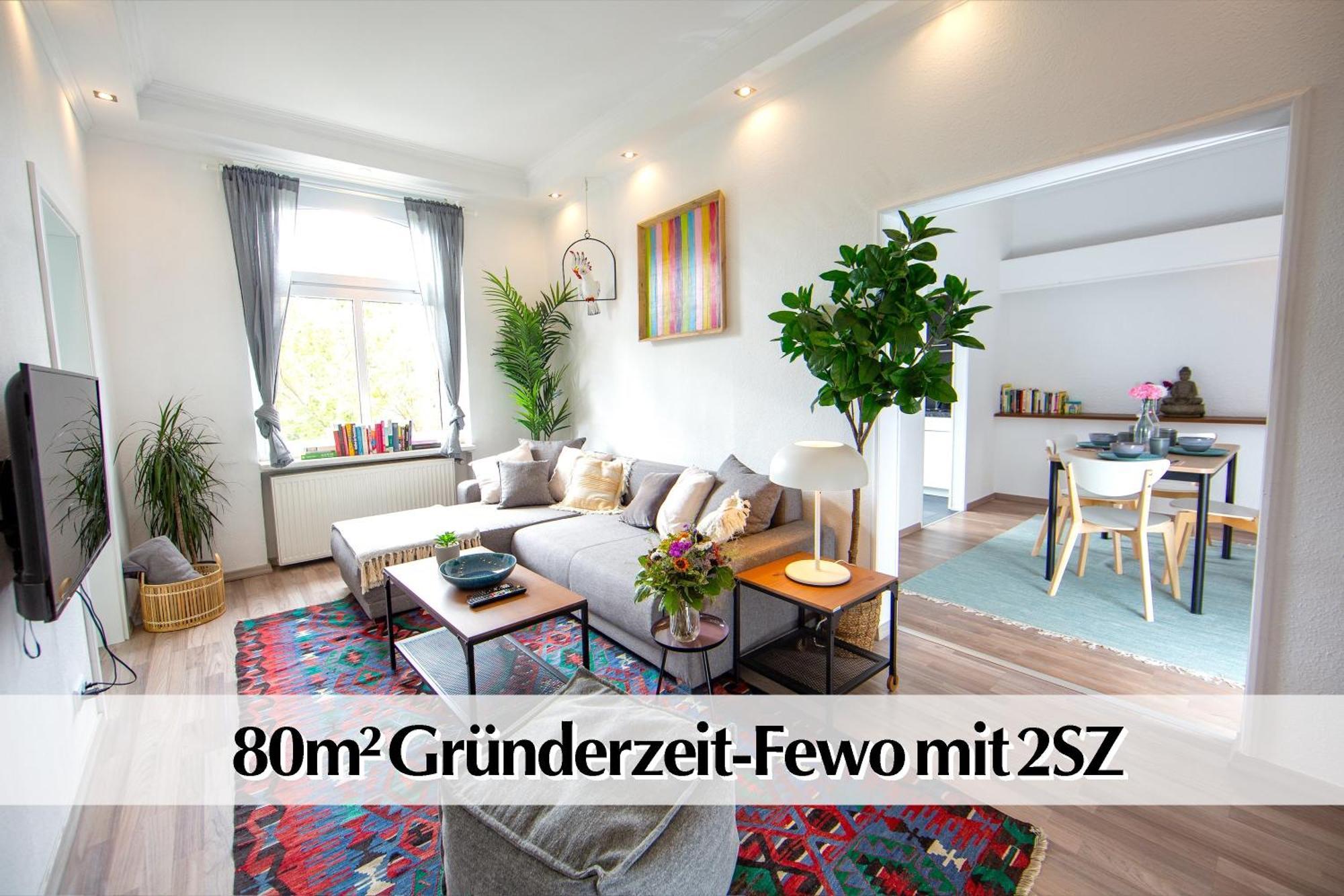 Schicke 80m2 3R Wohnung im Herzen Erfurts inkl Parkplatz Exterior foto